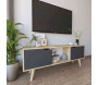 Meuble TV 2 portes en aggloméré Siena - HANAH HOME