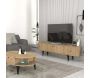 Meuble TV 4 portes en aggloméré Sirius - HANAH HOME
