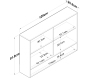 Meuble de rangement de cuisine Jessy - ASI-2138