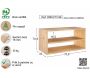 Meuble rangement avec tablette en pin massif Dinamic - AST-0155