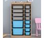 Meuble de rangement 14 tiroirs Montana - HANAH HOME
