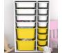 Meuble de rangement 14 tiroirs Rine - HANAH HOME
