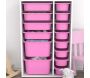 Meuble de rangement 14 tiroirs Rine - HANAH HOME