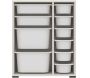 Meuble de rangement 10 tiroirs Zen - HANAH HOME