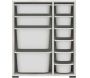 Meuble de rangement 10 tiroirs Zen - HANAH HOME