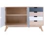 Meuble de rangement 4 tiroirs et placards Snap - 299