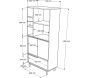 Meuble de salle de bain en aggloméré et effet cannage Only - ASI-0823