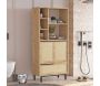 Meuble de salle de bain en aggloméré et effet cannage Only - HANAH HOME