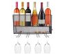 Mini bar à vin à suspendre en métal ajouré - THE HOME DECO FACTORY