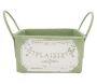 Mini corbeille en métal laqué olive Plaisir - 3,50