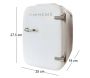 Mini frigo rétro Brienne 4 litres - MAN-0126