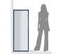 Miroir en MDF Berlin 55 x 2 x 150 cm - MAU-0566