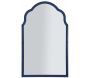 Miroir en MDF bleu Tangier