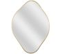 Miroir contour doré Losange Come