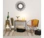 Miroir déco Vintage rotin noir  - 59,90
