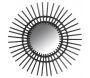 Miroir déco Vintage rotin noir 