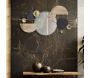 Miroir avec décorations en métal et mdf Abstract 90.2 x 5.1 x 50.2 cm - MAURO FERRETTI