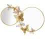 Miroir double avec papillons en métal Farfalle 81 x 3 x 52.5 cm