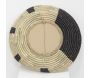 Miroir en jonc naturel et noir Etnik - 59,90