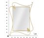 Miroir en métal Petal 80 x 4 x 110 cm - MAU-0362