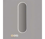 Miroir murale ovale avec bandeau led 3 couleurs 50 x 160 cm - 8