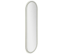 Miroir murale ovale avec bandeau led 3 couleurs 50 x 160 cm - MAU-0796