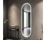 Miroir murale ovale avec bandeau led 3 couleurs 50 x 160 cm - MAURO FERRETTI