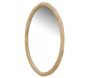 Miroir ovale en bois naturel - AUBRY GASPARD