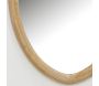 Miroir ovale en bois naturel - AUB-6303