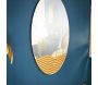 Miroir ovale en mdf Lines 50 x 1.5 x 80 cm - MAURO FERRETTI