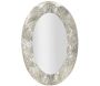 Miroir ovale en métal Argelux 87.5 x 6.5 x 128 cm