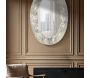 Miroir ovale en métal Argelux 87.5 x 6.5 x 128 cm - MAURO FERRETTI