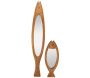 Miroir poisson en bois recyclé - 6