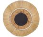 Miroir en raphia et jute 77 cm - ANT-0951