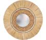 Miroir en raphia et jute 77 cm