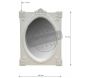 Miroir rectangulaire blanc - AUB-3210