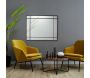 Miroir rectangulaire en métal Art déco 93 x 2 x 73 cm - 5