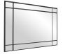 Miroir rectangulaire en métal Art déco 93 x 2 x 73 cm