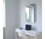 Miroir rectangulaire rebord caoutchouc 61 x 91 cm Hub - UMBRA