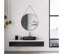 Miroir rond avec anse en jonc 50 cm - THE HOME DECO FACTORY