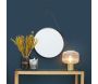 Miroir rond avec anse en PU 40 cm - THE HOME DECO FACTORY