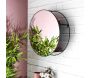 Miroir rond avec étagère en fer 45 cm - THE HOME DECO FACTORY