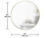 Miroir rond en métal 86 cm Hubba - UMB-0469