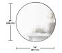 Miroir rond en métal 86 cm Hubba - UMB-0600