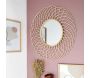 Miroir rond en rotin Rosace 90 cm - THE HOME DECO FACTORY