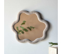 Miroir en tissu bouclette Kungsbacka 70 x 70 cm - VENTURE HOME