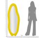 Miroir en verre et tissu Chanel 60 x 41 x 160 cm - MAU-0372