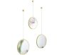 Miroirs ronds suspendus Dima (Lot de 3)