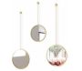 Miroirs ronds suspendus Dima (Lot de 3) - 57,90