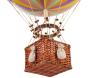 Montgolfière décorative à suspendre Floating the skies 32 x 56 cm - Authentic models